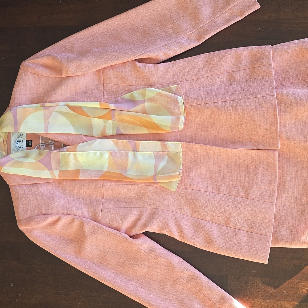 Peach Le Suit 4 Petite Skirt Suit